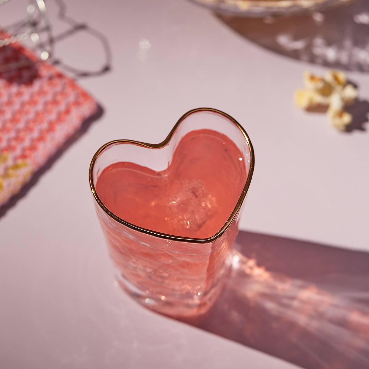 Heart Shaped Juice Glass