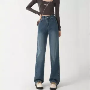 High Waisted Wide Leg Jeans - Vintage Y2K Baggy Streetwear Denim