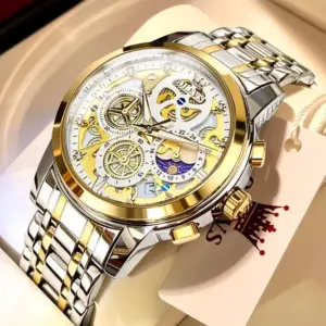 Waterproof Skeleton Luxury Quartz Men Watch