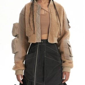 Women's Lamb Wool Jackets - Stylish Winter Outerwear