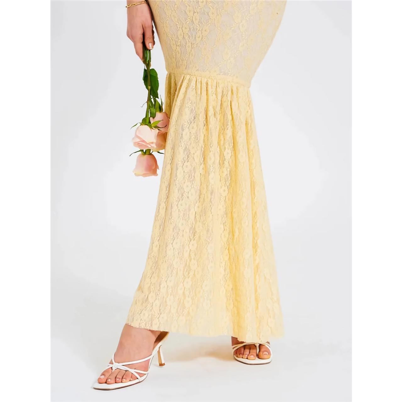 london lace dress Bijou | White Square-Neck Lace Long-Sleeve Mini Dress main image 1