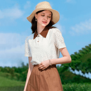 Summer Elegance Lace Blouse