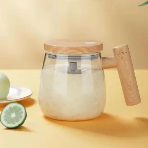 Electric Self Stirring Coffee Mug with Handle